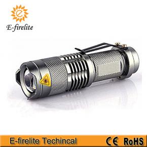 EF-3030 mini LED flashlight with metal clip