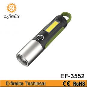 EF-3552 multi-purpose COB LED flashlight with type C charging cable