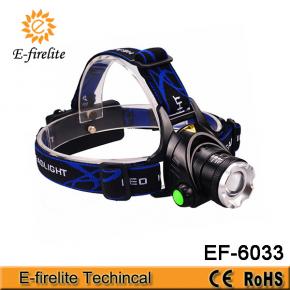 EF-6033 Adjustable headlamp rechargeable led light Headlights for Camping Fishing Running Outdoor