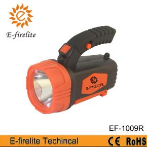 EF-1009R Rechargeable Spotlight Flashlight, Super Bright Waterproof Handheld Spot Light with Foldable Stand for Outdoor Boating Camping Fishing Hunting