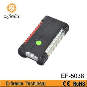 EF-5038 handheld functional strong magnetic insepction work light with red and white light for emergency