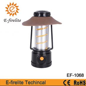 EF-1068 Portable LED Flashlight Multifunctional Type-C Rechargeable Retro Style Outdoor Camping Lantern Warm Light Tent Atmosphere Light